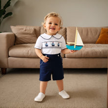 Charger l'image dans la galerie, Ensemble Chemise smockée broderies Petit Bateau et Short - 9 mois au 36 mois