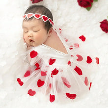 Charger l'image dans la galerie, Ensemble Robe Body Petits Coeurs et son Bandeau Coeurs