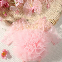 Charger l'image dans la galerie, Ensemble Body Tutu à Pois Rose et son Bandeau Noeud