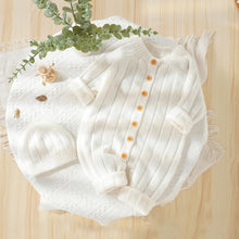 Charger l'image dans la galerie, Combinaison Longue en Laine Blanche et son Bonnet - 3 mois au 18 mois