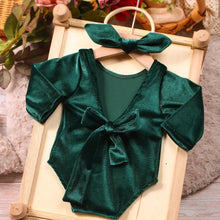 Charger l'image dans la galerie, Ensemble Body Noël et Son Bandeau Noeud - Rouge ou Vert