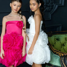 Charger l'image dans la galerie, Robe Cérémonie Styliste PETUNIA - Fuchsia ou Blanc - 2 ans au 12 ans