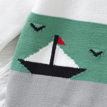 Charger l'image dans la galerie, Combinaison en Laine Motif Jacquard Bateau - 0 mois au 9 mois - NOUVEAUTE !!