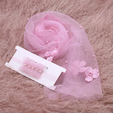 Charger l'image dans la galerie, Accessoires Etole Fleurs 3D Perlée et Bandeau Perlé pour Shooting Photo Bébé - 7 Nuances au choix