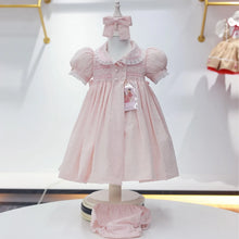 Charger l'image dans la galerie, Robe Cérémonie Smockée et Brodée AÏNA - 0 au 4 ans