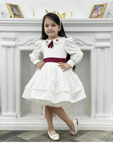 Charger l'image dans la galerie, Robe Cérémonie CHARLOTTE - Manches Longues - 12 mois au 12 ans