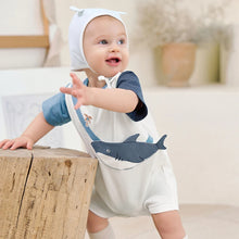 Charger l'image dans la galerie, Barboteuse Combi Short Requin - 0 mois au 24 mois - Marque D.B