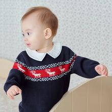 Charger l'image dans la galerie, Combinaison Longue en Laine Motif Cerf - 3 mois au 24 mois - Marque D.B. NOUVEAUTE !!!