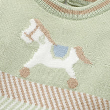 Charger l'image dans la galerie, Combinaison à Pieds en Laine Motif Jacquard Cheval - Naissance au 9 mois - NOUVEAUTE !!!
