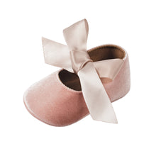 Charger l'image dans la galerie, Chaussure Ballerine Velours Noeud - 0 au 18 mois