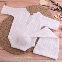 Charger l'image dans la galerie, Ensemble 2 pièces - Barboteuse et Bonnet de nuit pour Photographie