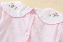 Charger l'image dans la galerie, CLARISSE Col Pétale - 2 Nuances - Rose ou verte - 12 mois au 6 ans - Marque Espagnole