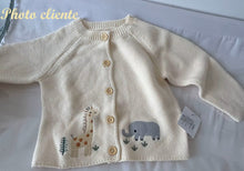 Charger l'image dans la galerie, Cardigan en Laine avec Motifs - Naissance au 36 mois