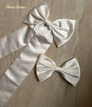 Charger l'image dans la galerie, ROMY - Brocart noeud blanc ou rose - 12 mois au 14 ans - Marque