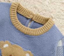 Charger l'image dans la galerie, Combinaison en Laine Motif Jacquard Ourson - 3 mois au 18 mois - NOUVEAUTE !!