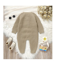 Charger l'image dans la galerie, Combinaison Longue en Laine Marron Motif Hérisson - Naissance au 18 mois - NOUVEAUTE !!!