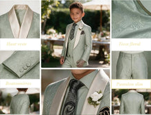 Charger l'image dans la galerie, Costume 3 pièces Veste Gilet et Pantalon - ANTONIO Vert Sauge - 2 ans au 16 ans
