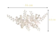 Charger l'image dans la galerie, Peignes à cheveux Floral Perlé pour Mariée