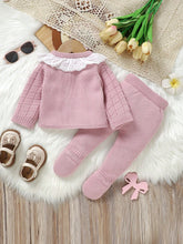 Charger l'image dans la galerie, Ensemble en Laine Pull et Pantalon à Pieds - Naissance au 9 mois - NOUVEAUTE !!