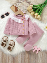 Charger l'image dans la galerie, Ensemble en Laine Pull et Pantalon à Pieds - Naissance au 9 mois - NOUVEAUTE !!