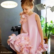 Charger l'image dans la galerie, Robe Cérémonie Styliste MAGNOLIA - Blanche ou Rose - 24 mois au 12 ans