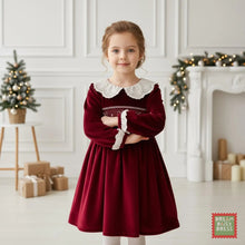 Charger l'image dans la galerie, Robe Velours Bordeaux - 2 ans au 6 ans