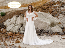Charger l'image dans la galerie, Robe de Mariée GAIA Blanche - Mesures Personnalisées - Collection Soft et Chic 2023 - Modèle d'Expo