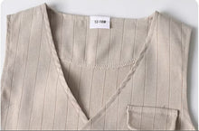 Charger l'image dans la galerie, Costume 3 pièces Chemise Gilet et Short - TOM Beige Sable - Collection Elégance - 6 mois au 7 ans