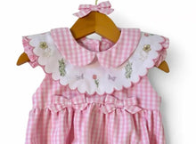 Charger l'image dans la galerie, Barboteuse LORIE Vichy rose- 0 au 18 mois