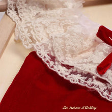 Charger l'image dans la galerie, Ensemble Body Noël Dentelle et Son Bandeau Noeud Rouge