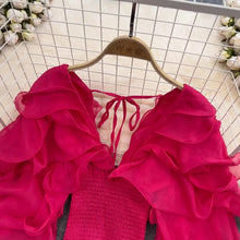 Charger l'image dans la galerie, Chemise Maternité Courte et Smockée Pour Shooting Photo - 3 Nuances au choix