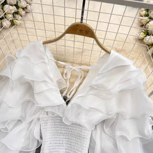 Charger l'image dans la galerie, Chemise Maternité Courte et Smockée Pour Shooting Photo - 3 Nuances au choix