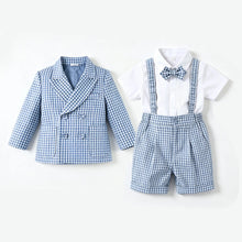 Charger l'image dans la galerie, Costume 3 pièces Veste Chemise et Short Bretelles - JORAN - Collection Elégance - 6 mois au 4 ans