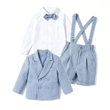 Charger l'image dans la galerie, Costume 3 pièces Veste Chemise et Short Bretelles - JORAN - Collection Elégance - 6 mois au 4 ans