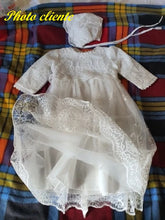 Charger l'image dans la galerie, Robe de Baptême AALIYAH et Son Béguin - 3 mois au 24 mois