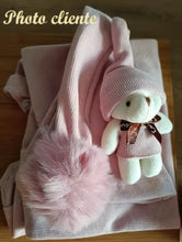 Charger l'image dans la galerie, Ensemble 3 pièces - Combinaison - Bonnet de nuit et Peluche pour Photographie