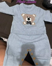 Charger l'image dans la galerie, Combinaison à Pieds en Laine Bleue et son Bonnet - Naissance au 9 mois - N°1 des ventes 2025 !!!