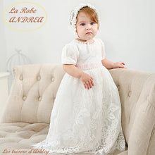 Charger l'image dans la galerie, Robe de Baptême ANDREA et Son Béguin - Age 3 mois - Collection 2021 - Modèle d'Expo