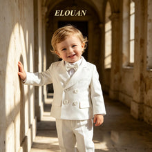 Charger l'image dans la galerie, Costume 3 pièces Veste Chemise et Pantalon Bretelles - ELOUAN - Collection Elégance - 6 mois au 4 ans