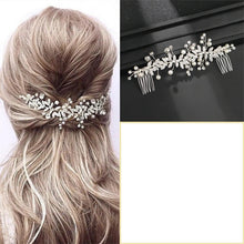 Charger l'image dans la galerie, Coiffe de Mariée Perlée