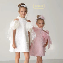 Charger l'image dans la galerie, Robe Cérémonie Styliste GIULIA - Blanc ou Rose - 2 ans au 12 ans
