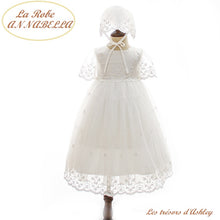 Charger l'image dans la galerie, Robe de Baptême ANNABELLA et Son Béguin - 3 mois au 24 mois