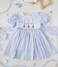 Charger l'image dans la galerie, Robe Marin Smockée et Broderies - 3 mois au 8 ans