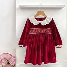 Charger l'image dans la galerie, Robe Velours Bordeaux - 2 ans au 6 ans