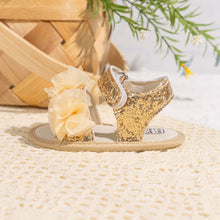 Charger l'image dans la galerie, Sandale Cérémonie Fleur - 2 nuances au choix Dorée ou Blanche