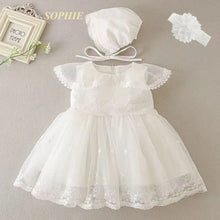 Charger l'image dans la galerie, Robe de Baptême Courte SOPHIE - 3 mois au 24 mois