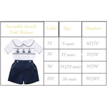 Charger l'image dans la galerie, Ensemble Chemise smockée broderies Petit Bateau et Short - 9 mois au 36 mois