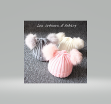 Charger l'image dans la galerie, Mignon Bonnet à double pompons - 5 Nuances - 1 à 3 ans