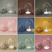 Charger l'image dans la galerie, Accessoires Etole et Bonnet pour Shooting Photo Bébé - 9 Nuances au choix