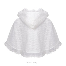 Charger l'image dans la galerie, Cape de Cérémonie avec capuche en dentelle florale - 9 mois au 36 mois